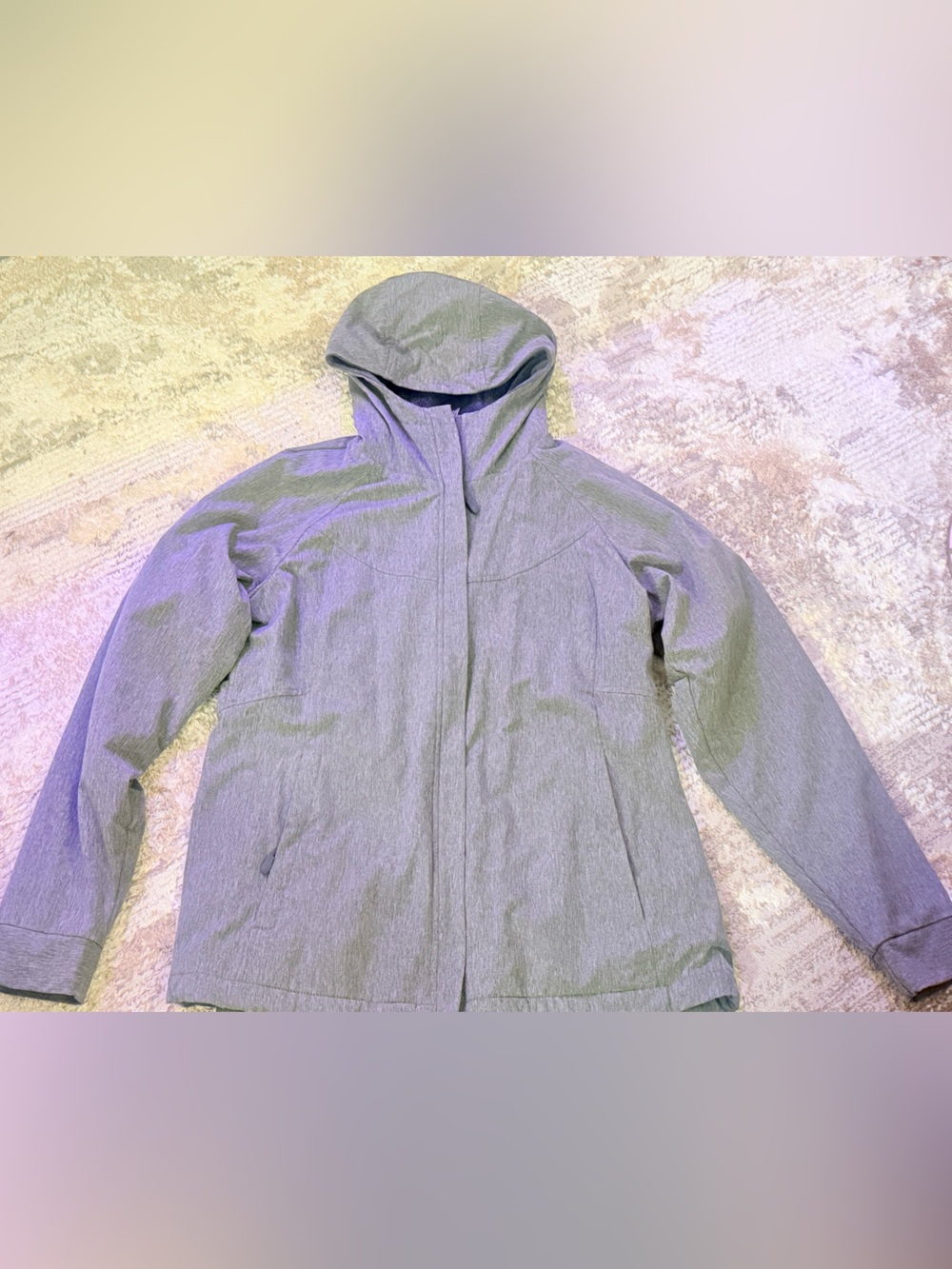 Kirkland Women’s Hooded Zip-Up Sweater - Heather Gray